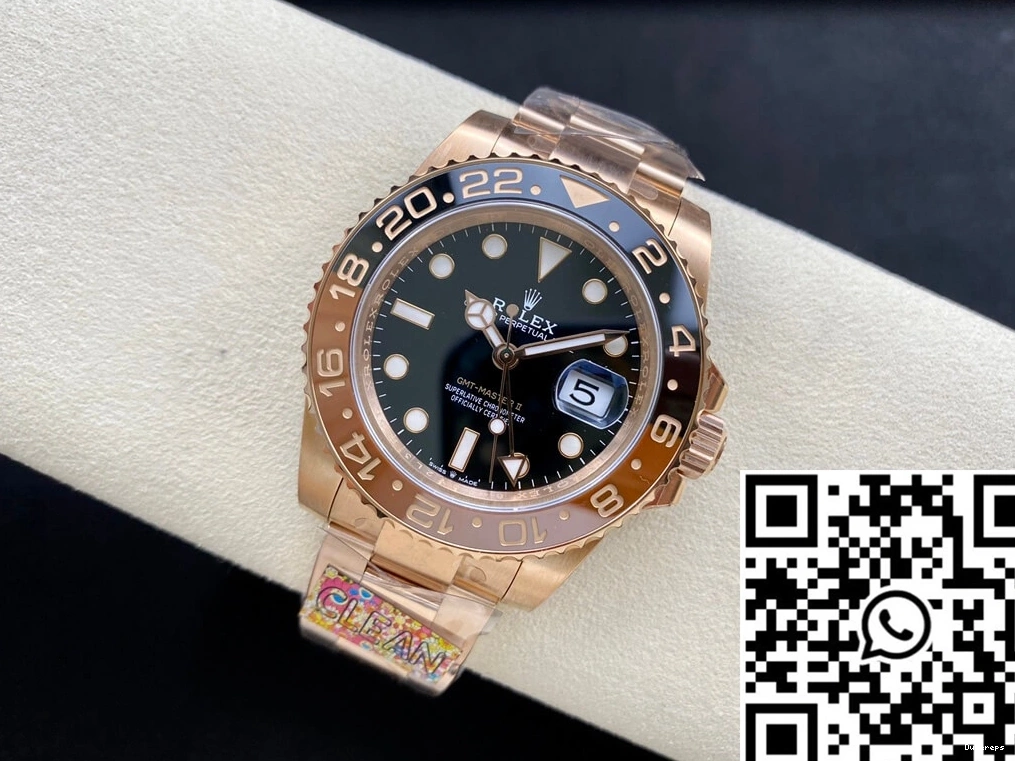 Master Gold Factory M126715CHNR-0001 Rolex MoistureWicking 1176 Rose Clean II GMT 0707